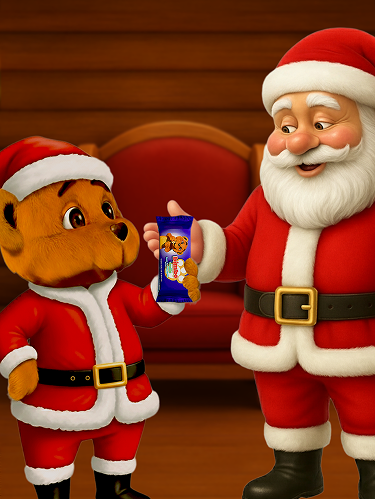 Para compartir una deliciosa merienda con mi amigo Santa.